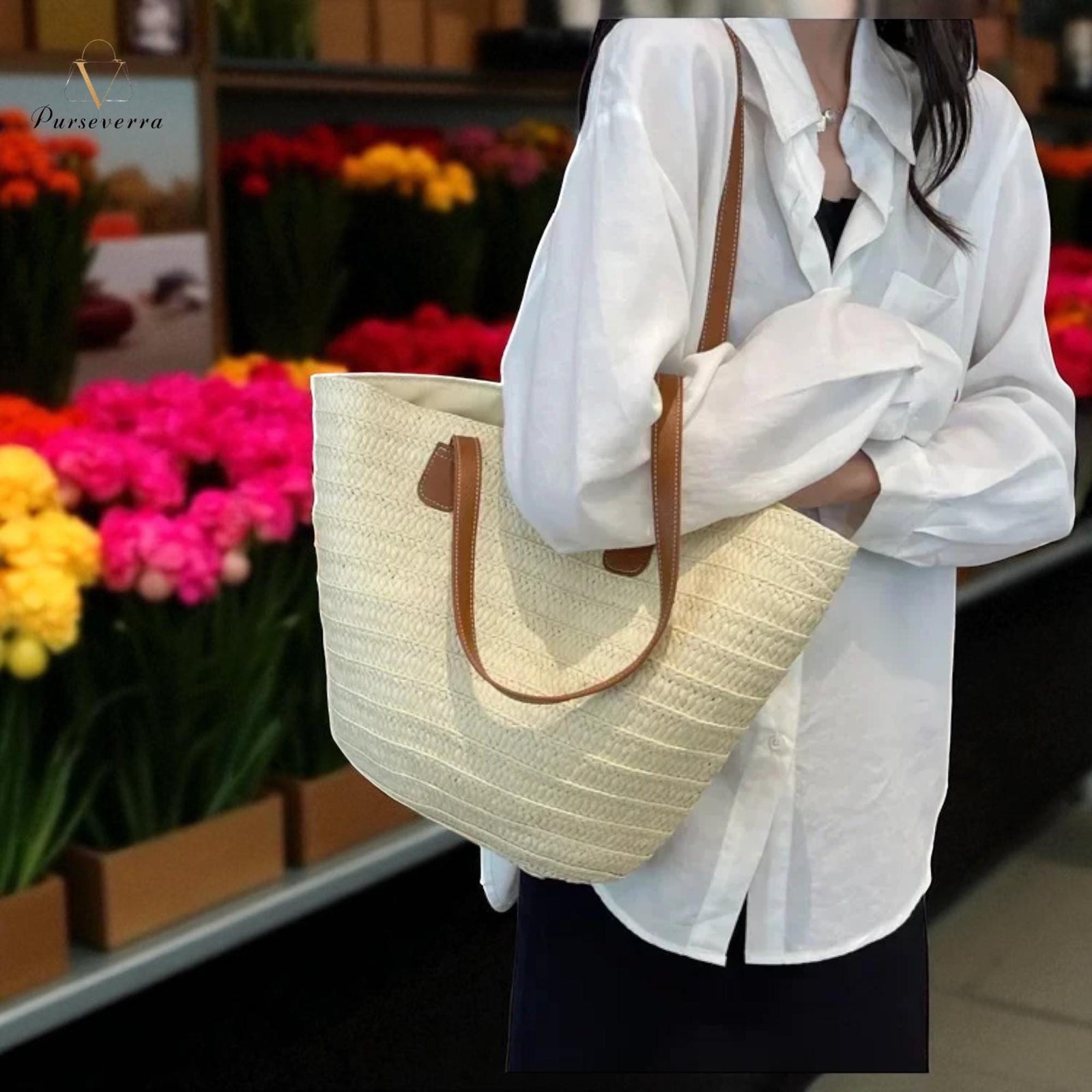 straw crossbody shoulder bag: casual travel handbag with zipper straw crossbody shoulder bag: casual travel handbag with zipper