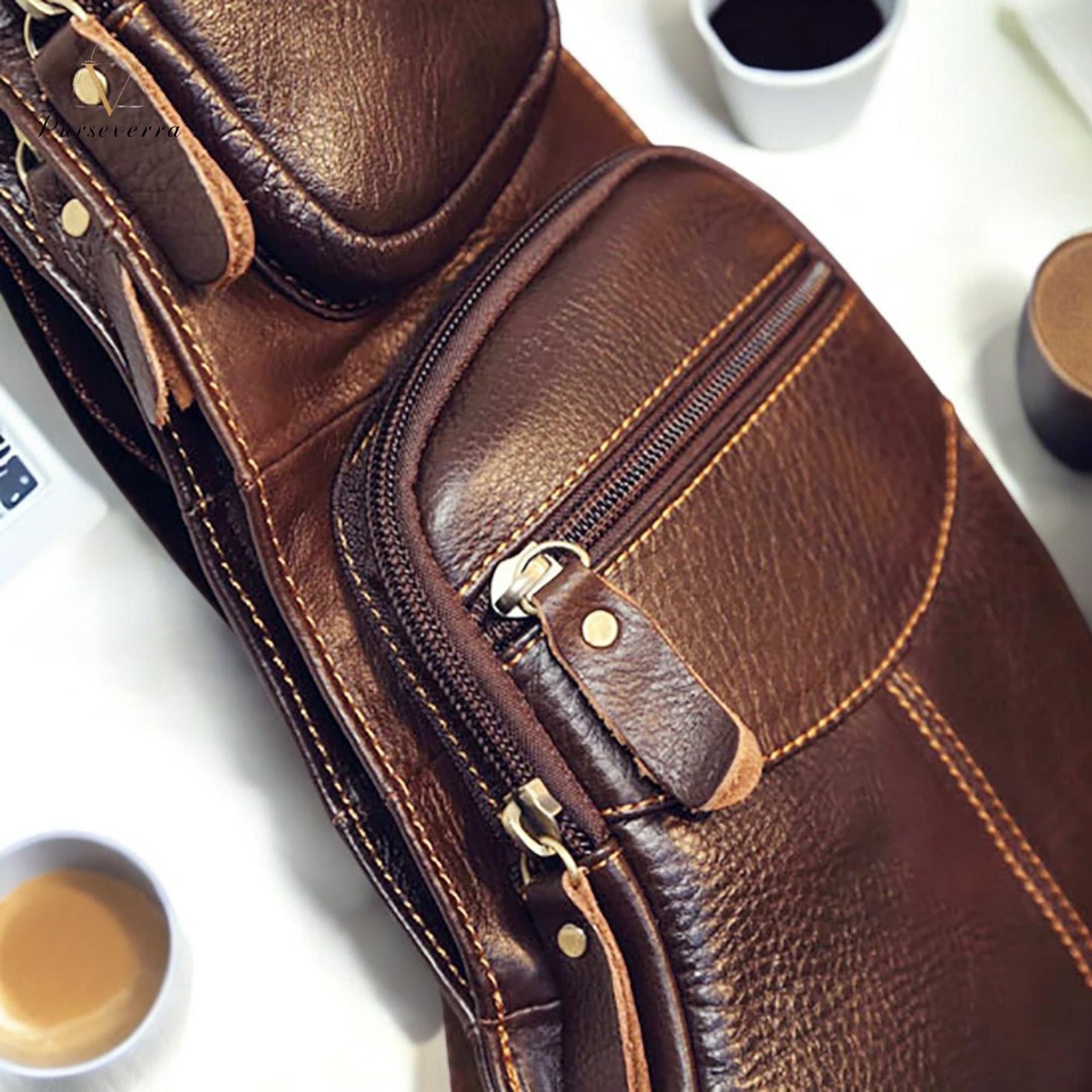 genuine leather half moon sling backpack: versatile travel bag genuine leather half moon sling backpack: versatile travel bag