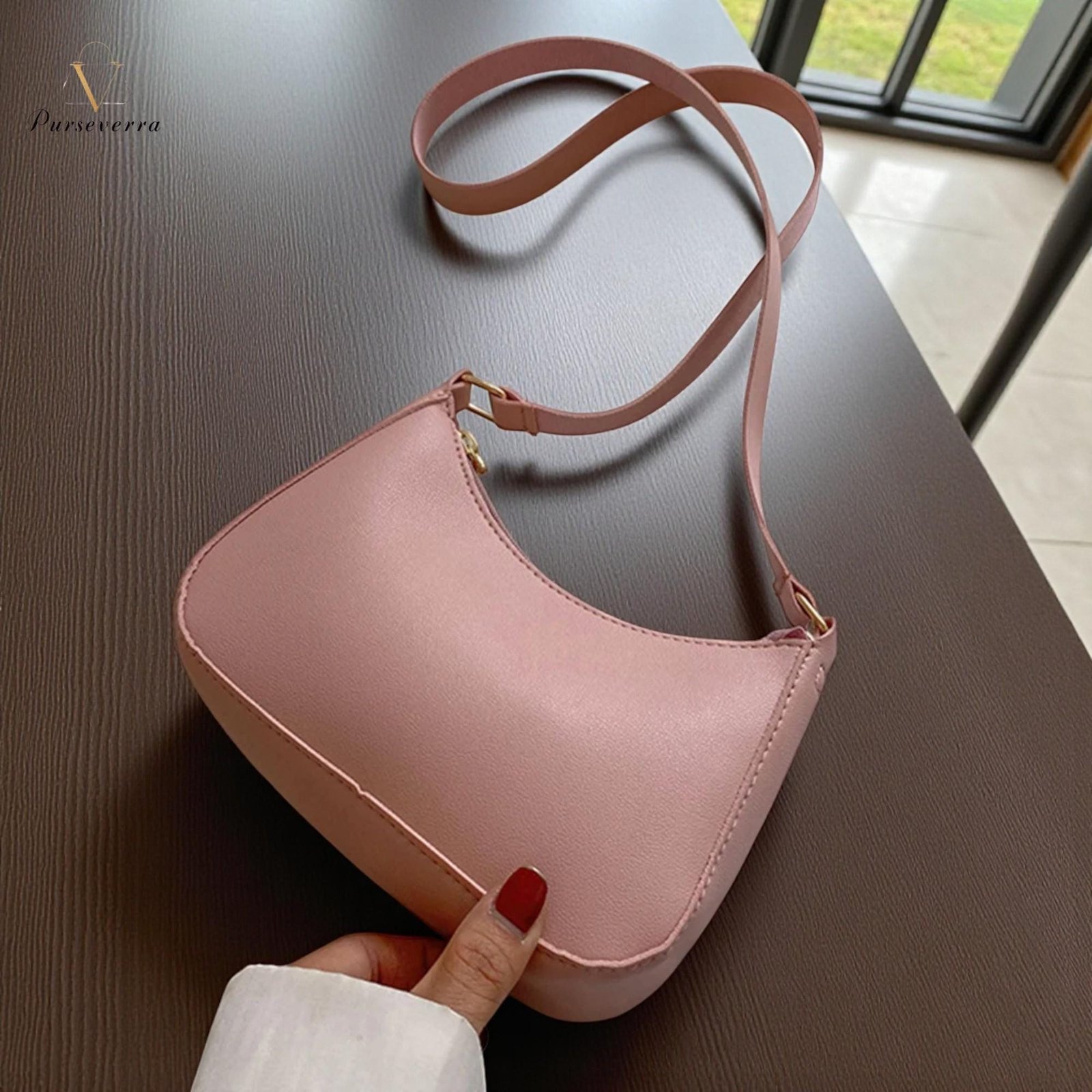 pu leather underarm shoulder bag: retro fashion handbag pu leather underarm shoulder bag: retro fashion handbag