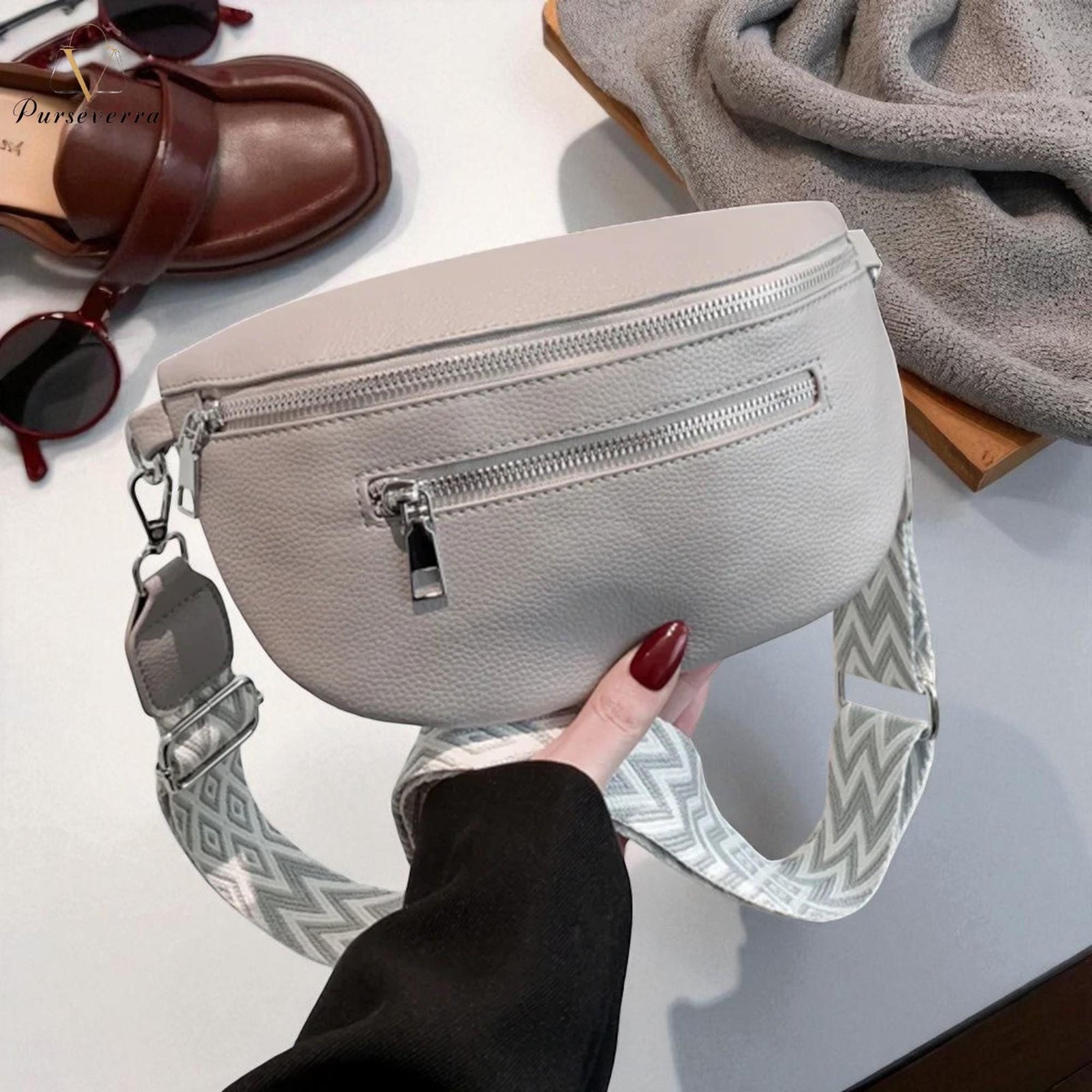 pu leather crossbody chest bag: western saddle style travel handbag pu leather crossbody chest bag: western saddle style travel handbag