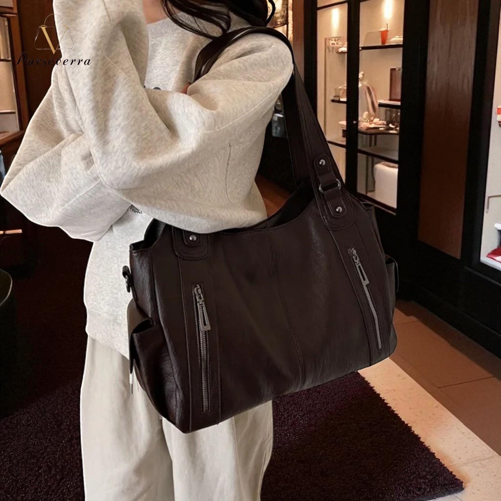black pu leather shoulder bag | stylish crossbody purse | soft everyday handbag for women black pu leather shoulder bag | stylish crossbody purse | soft everyday handbag for women