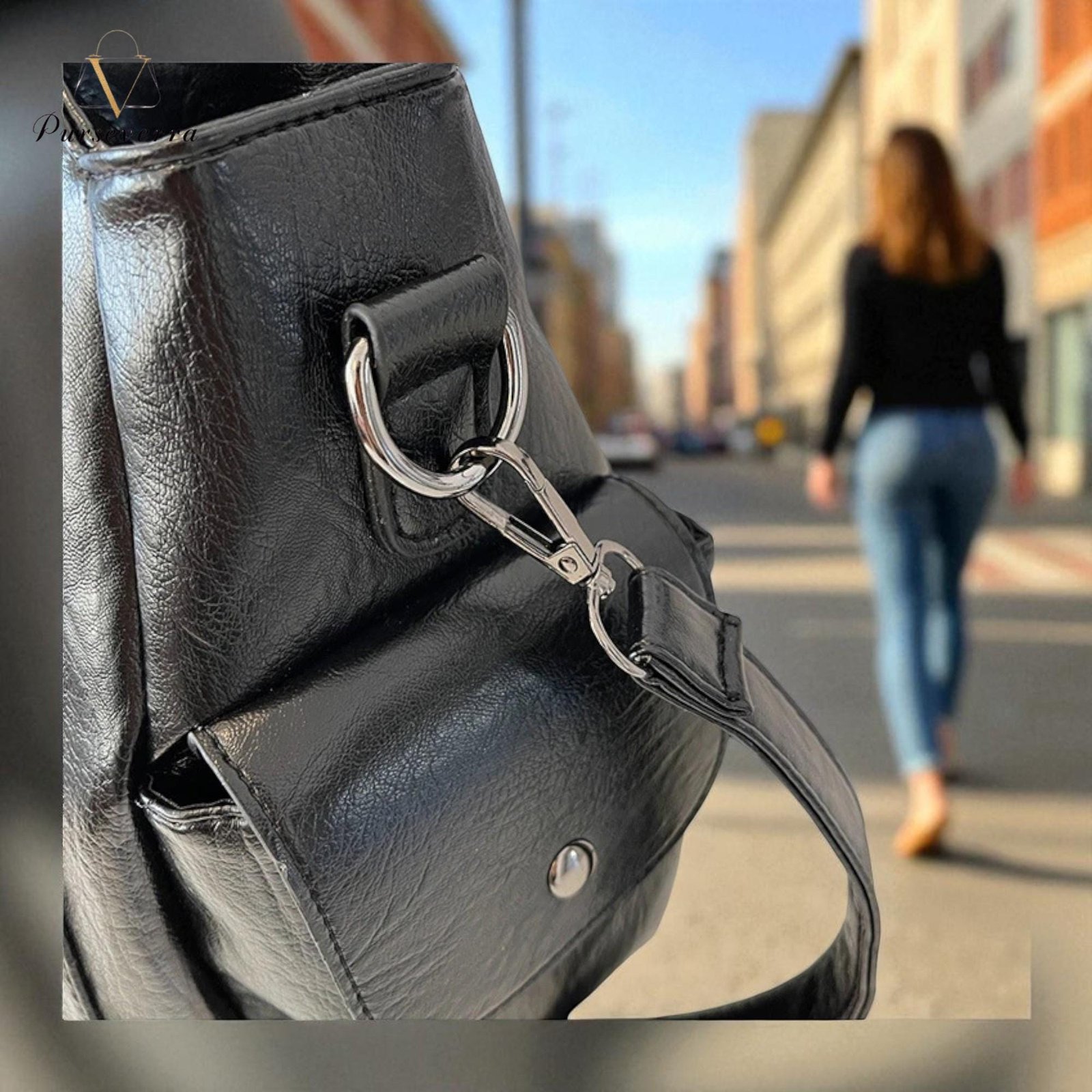 black pu leather shoulder bag | stylish crossbody purse | soft everyday handbag for women black pu leather shoulder bag | stylish crossbody purse | soft everyday handbag for women