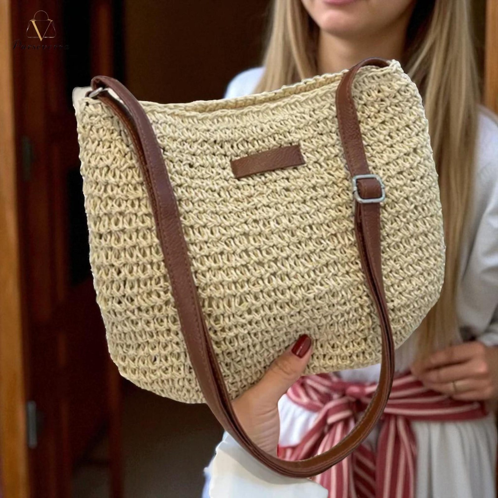 woven straw crossbody bag: summer beach satchel woven straw crossbody bag: summer beach satchel