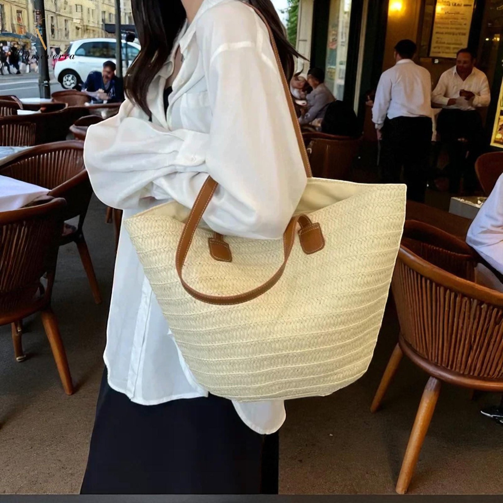 straw crossbody shoulder bag: casual travel handbag with zipper straw crossbody shoulder bag: casual travel handbag with zipper