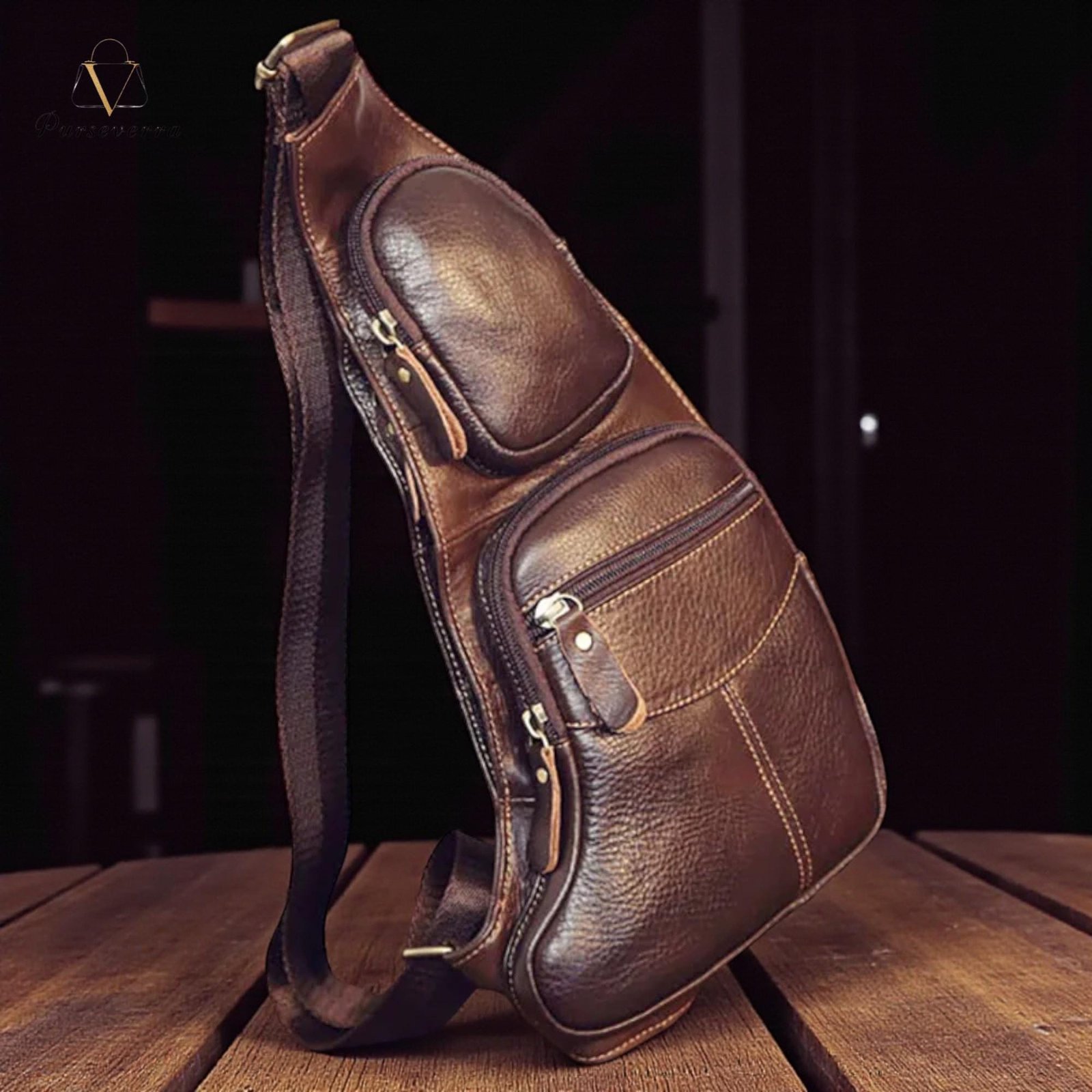 genuine leather half moon sling backpack: versatile travel bag genuine leather half moon sling backpack: versatile travel bag