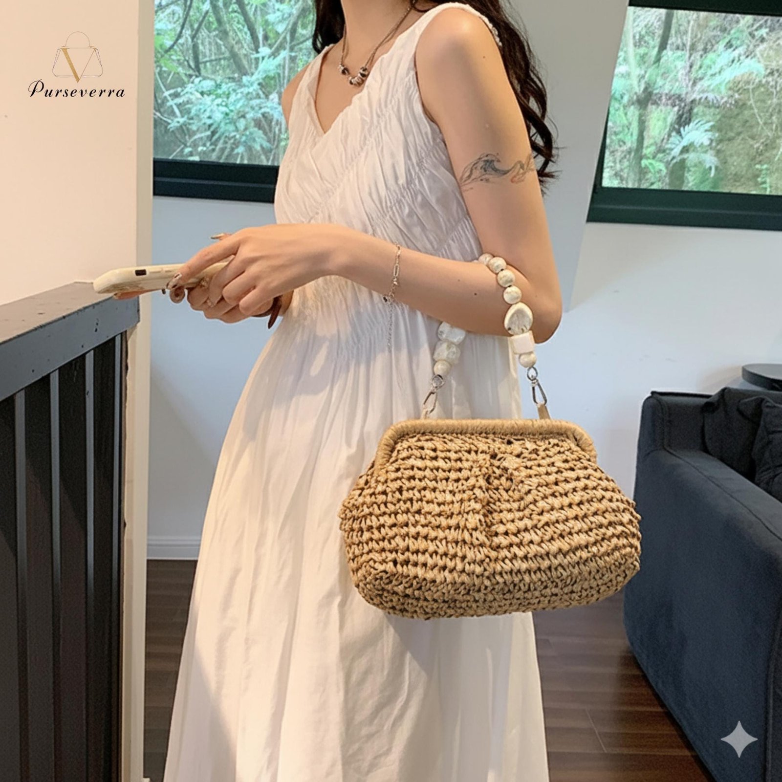 handmade straw handbag | vintage straw purse, wedding clutch, casual shoulder bag, beach bag, travel bag, gift for women handmade straw handbag | vintage straw purse, wedding clutch, casual shoulder bag, beach bag, travel bag, gift for women