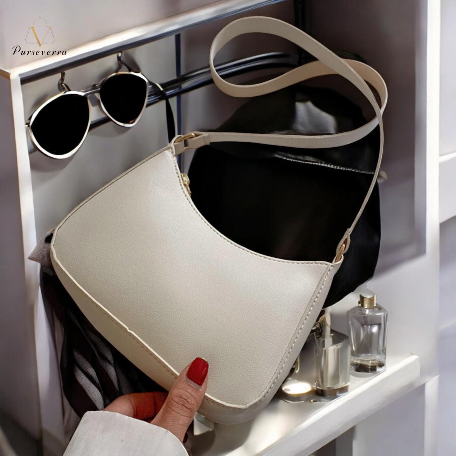 pu leather underarm shoulder bag: retro fashion handbag pu leather underarm shoulder bag: retro fashion handbag