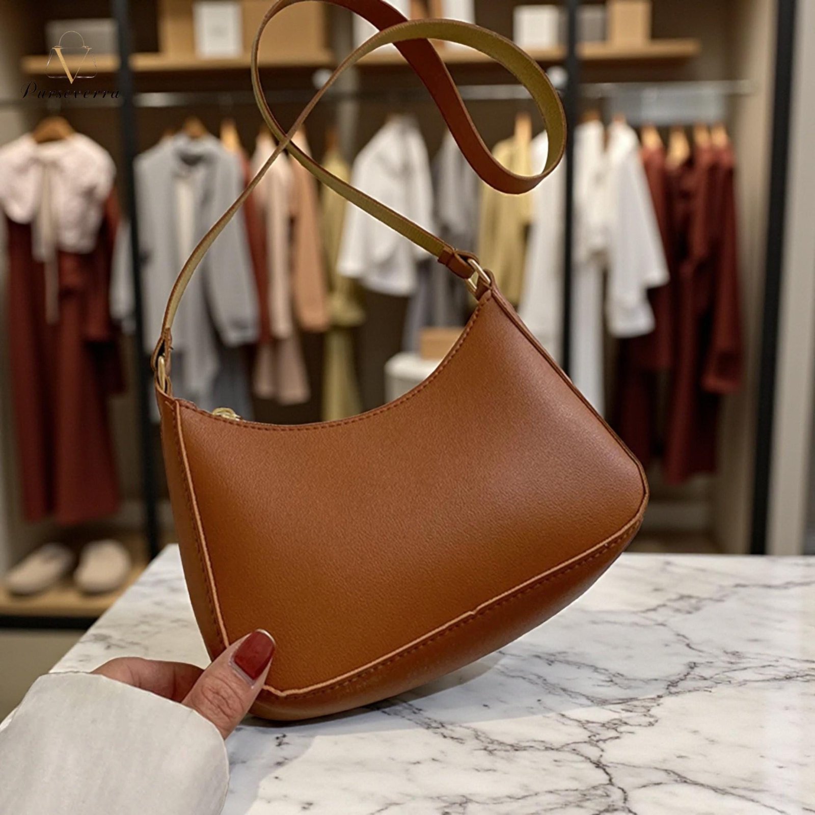 pu leather underarm shoulder bag: retro fashion handbag pu leather underarm shoulder bag: retro fashion handbag