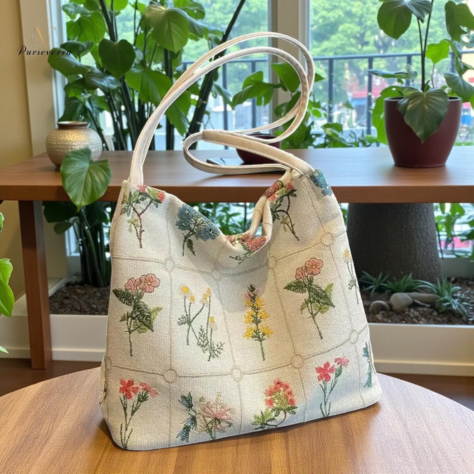 floral embroidered shoulder bag | canvas tote handbag, boho travel purse, hand embroidery bag for women, everyday work bag gift for her floral embroidered shoulder bag | canvas tote handbag, boho travel purse, hand embroidery bag for women, everyday work bag gift for her