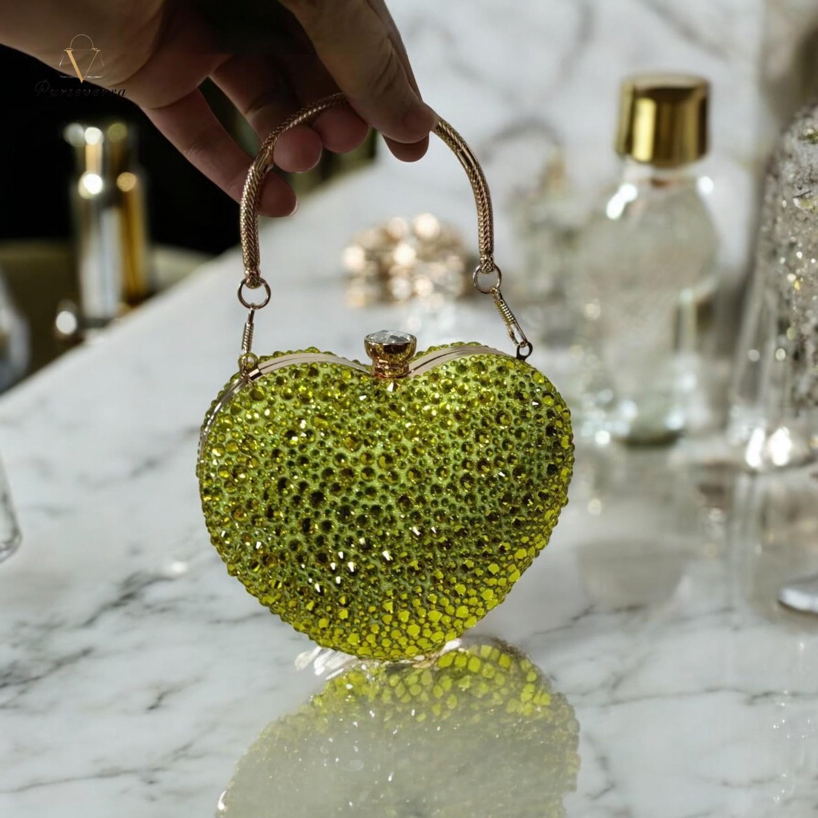 heart shape clutch bag for women | rhinestone metal purse, bridal party handbag, wedding clutch, evening bag, gift for her heart shape clutch bag for women | rhinestone metal purse, bridal party handbag, wedding clutch, evening bag, gift for her