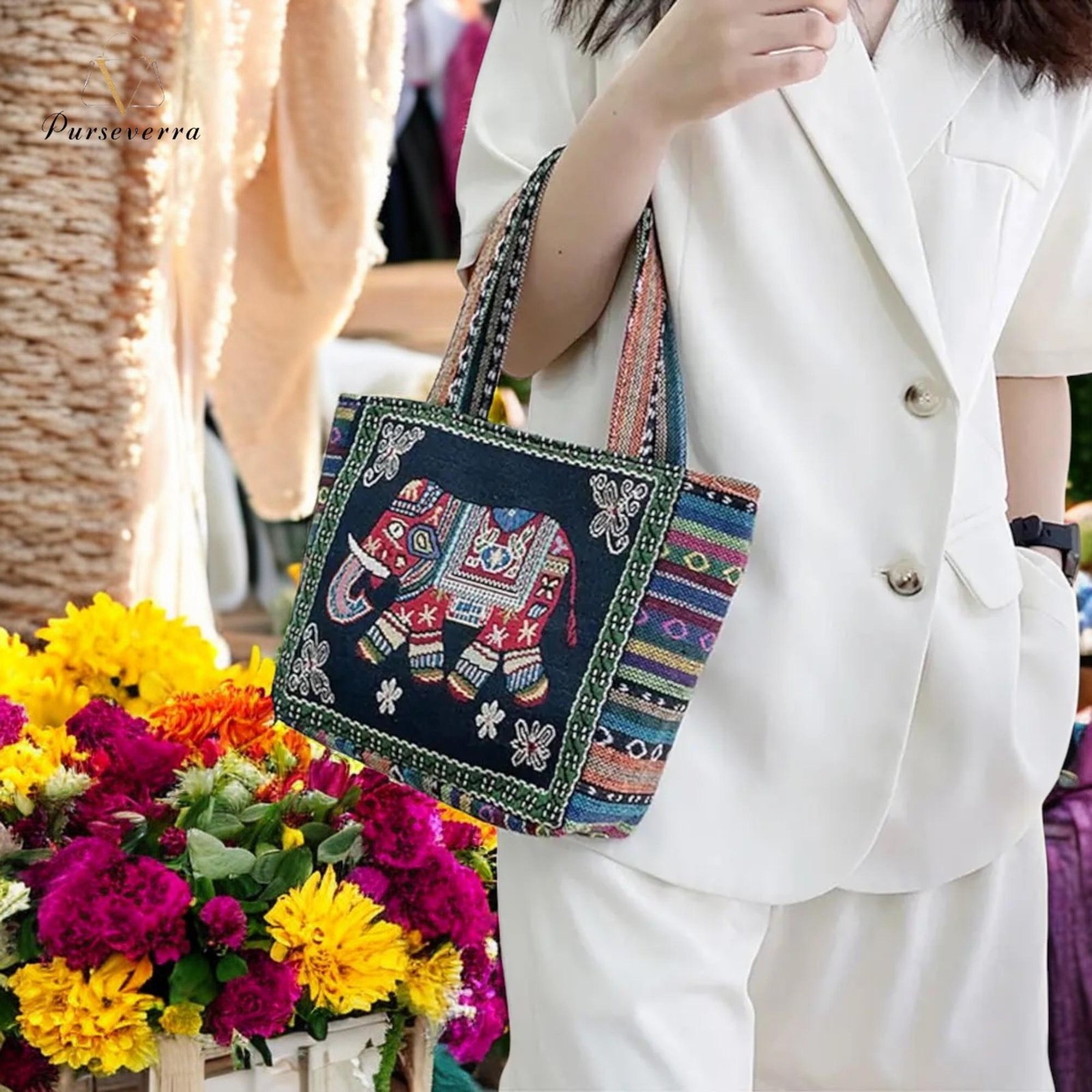 floral embroidered canvas shoulder bag | hand embroidered purse, everyday tote, travel bag, work bag, gift for her floral embroidered canvas shoulder bag | hand embroidered purse, everyday tote, travel bag, work bag, gift for her