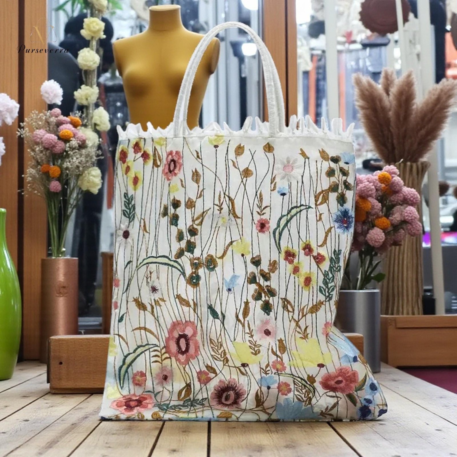 floral embroidered shoulder bag | canvas tote handbag, boho travel purse, hand embroidery bag for women, everyday work bag gift for her floral embroidered shoulder bag | canvas tote handbag, boho travel purse, hand embroidery bag for women, everyday work bag gift for her