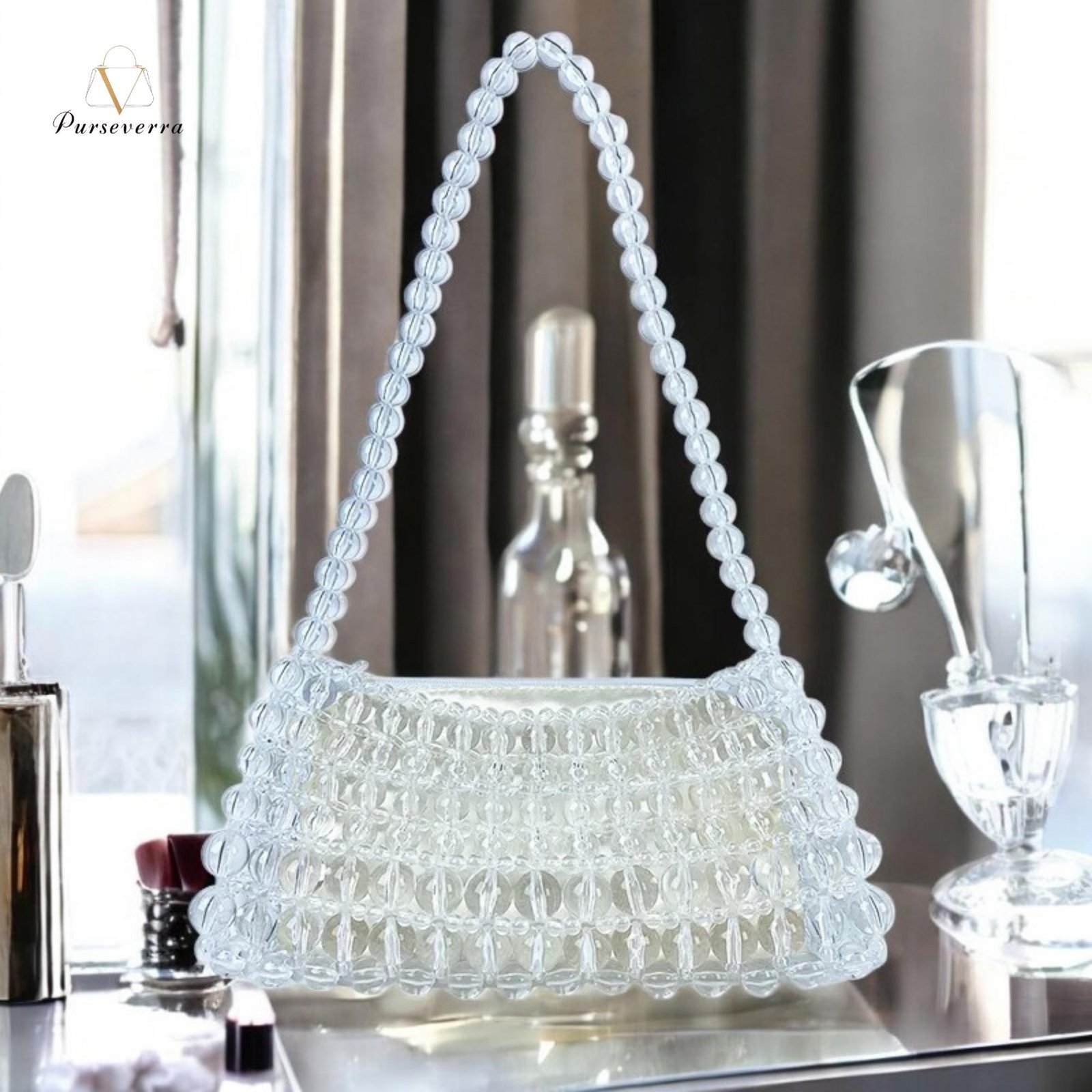 handmade pearl beaded bag, elegant pearl purse for women, wedding clutch, bridesmaid party bag, handmade gift, halloween bag handmade pearl beaded bag, elegant pearl purse for women, wedding clutch, bridesmaid party bag, handmade gift, halloween bag