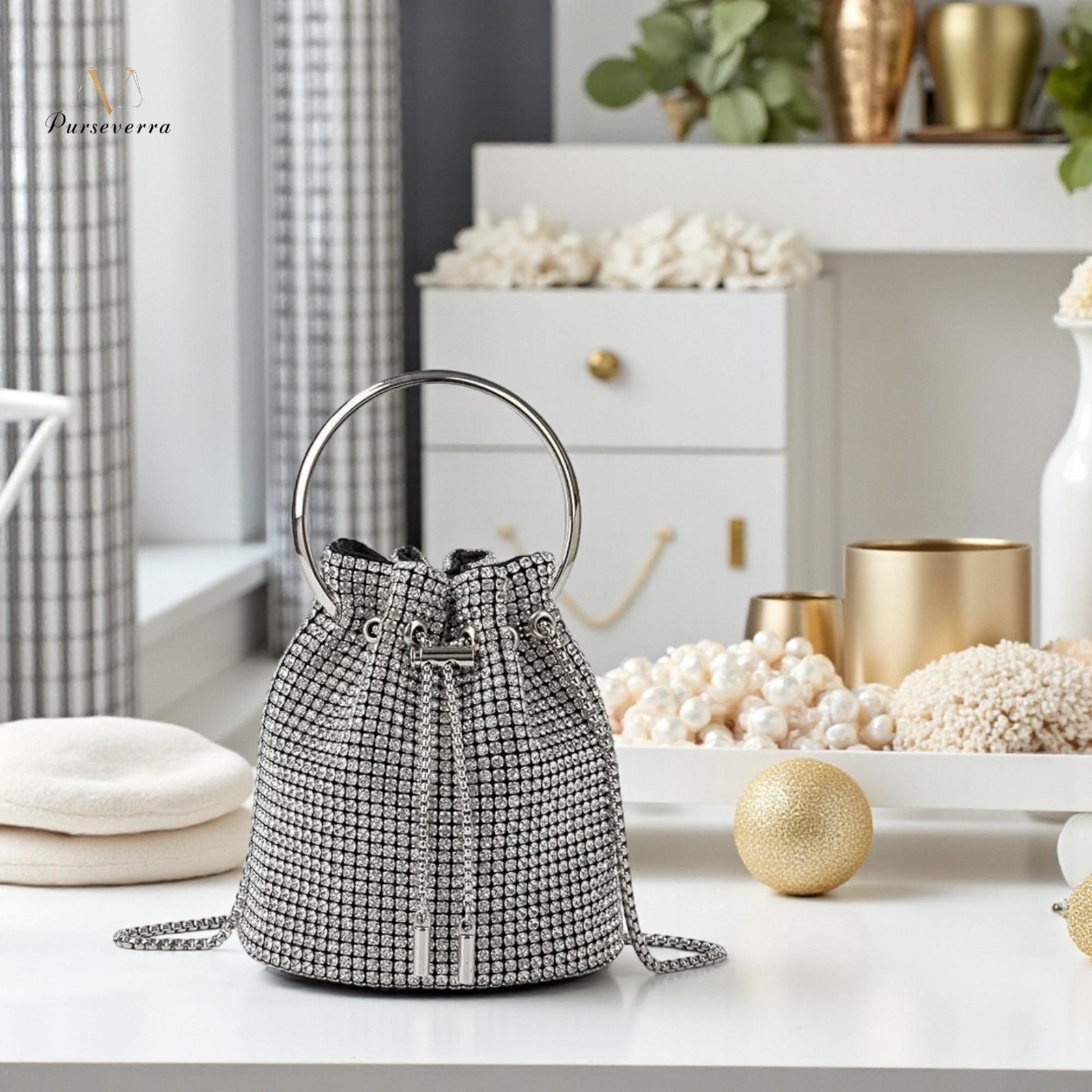 luxury diamond bucket bag, rhinestone purse for women, sparkly party bag, wedding handbag, gift for her, holiday clutch luxury diamond bucket bag, rhinestone purse for women, sparkly party bag, wedding handbag, gift for her, holiday clutch